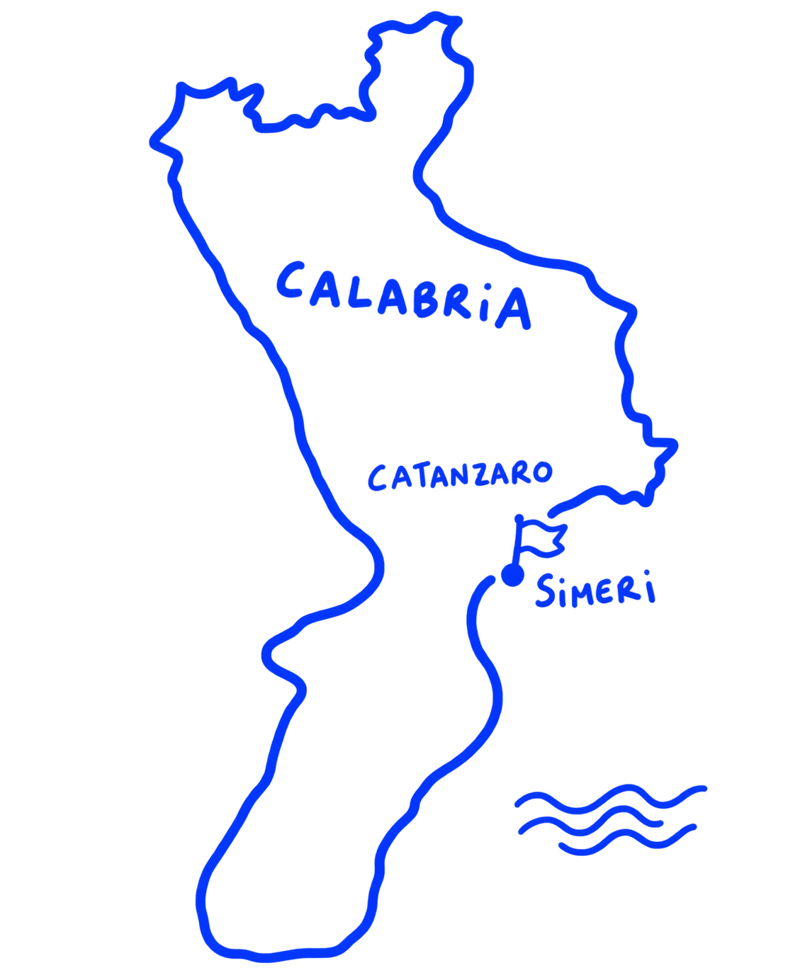 calabria map